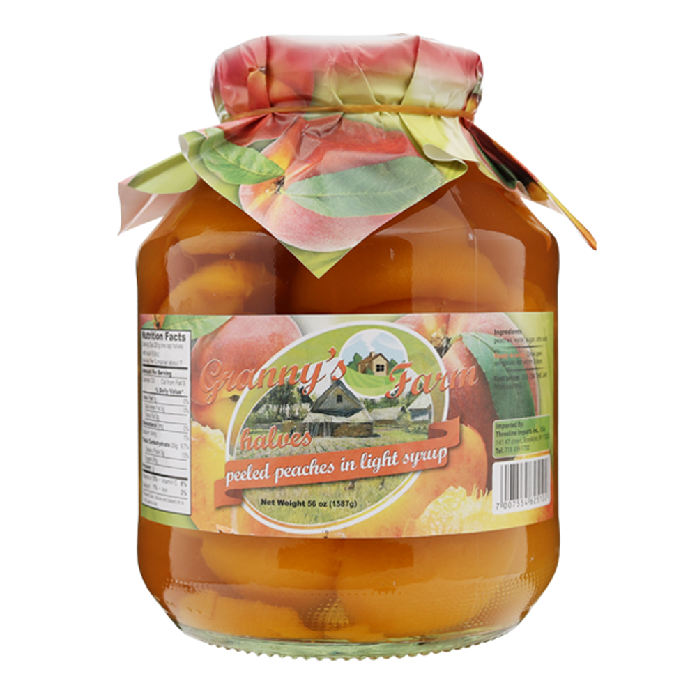 Компот из половинок абрикосов (очищенных) с лёгким сиропом – 57,48 жидких унций (1,7 л)